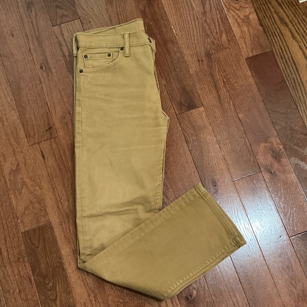 Levi's Men’s513 Straight Khaki Jeans - Classic Tan- W30xL30